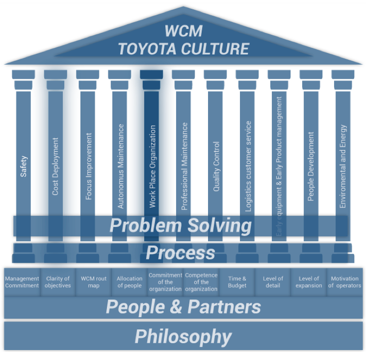 The WCOM™ Organisation: Teamwork, Performance Control, Pillars and